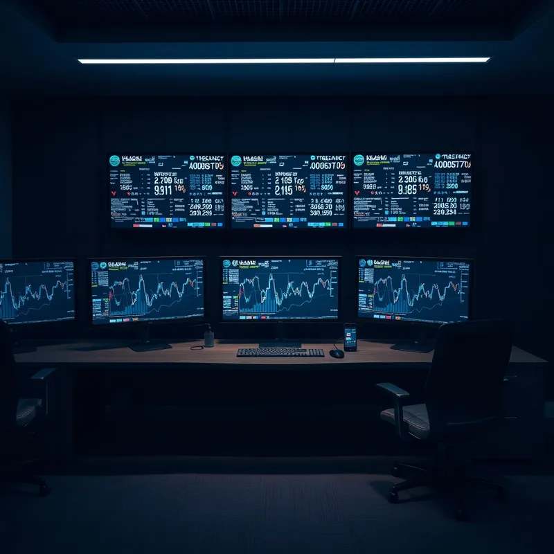Calculated Volatility: Automated systems synchronizing global capital flows.