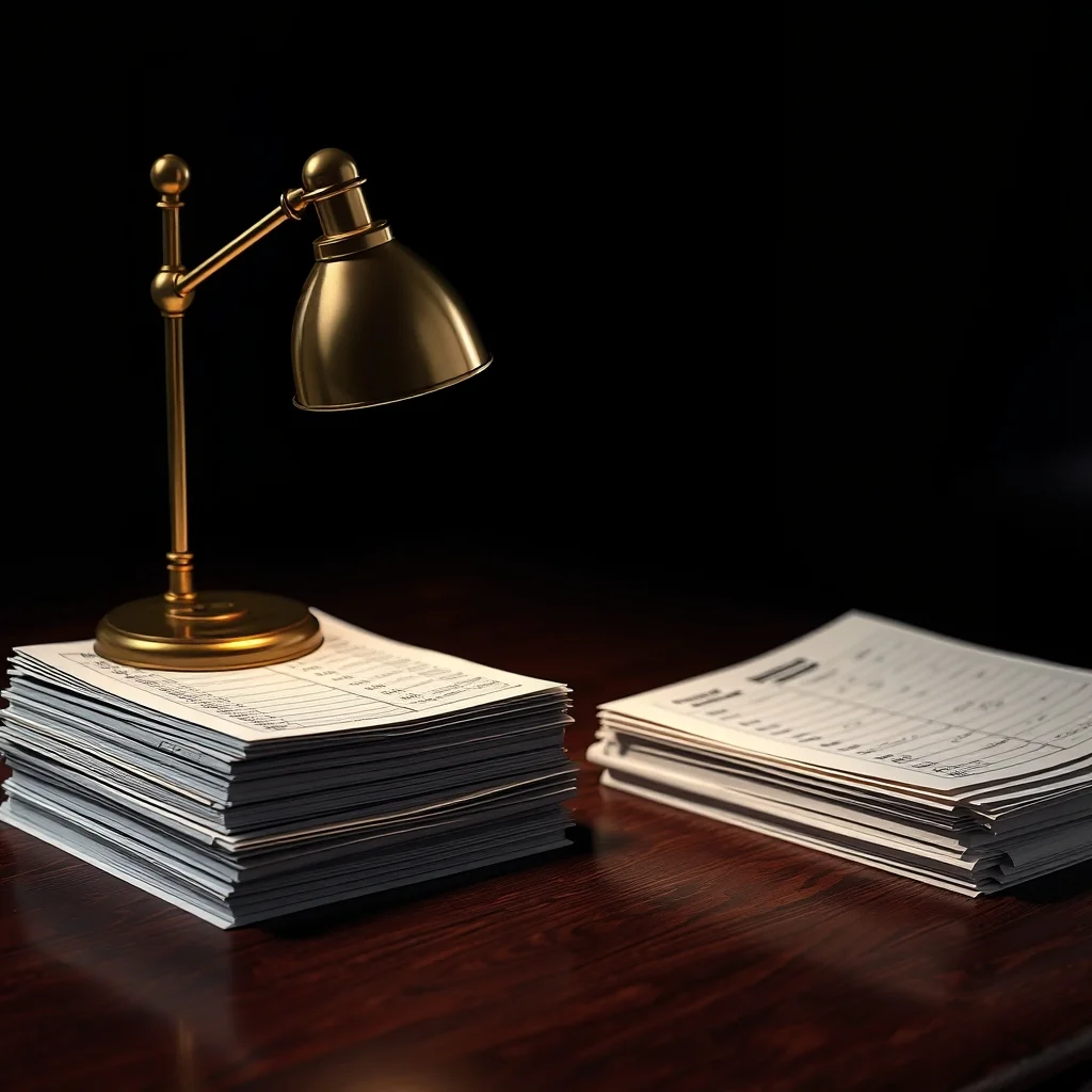 Ledgers Written in Red Ink