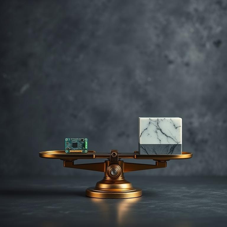 The Capex Scale: Balancing digital promise against physical debt.