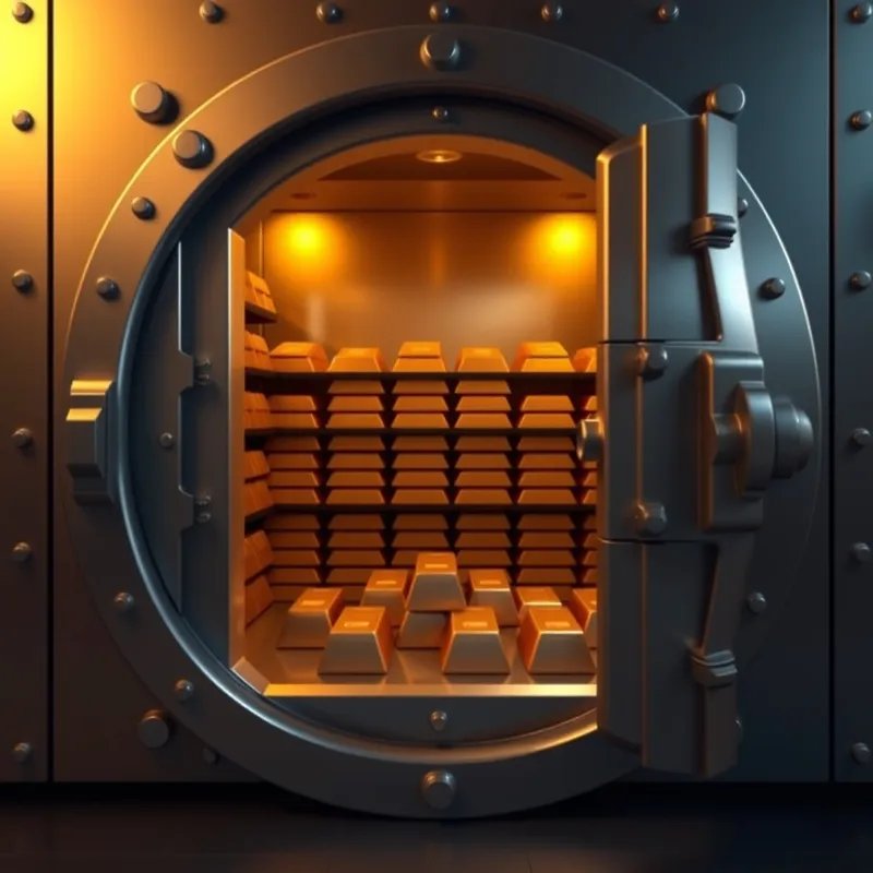 Institutional Fortresses: Central banks build historical reserves.