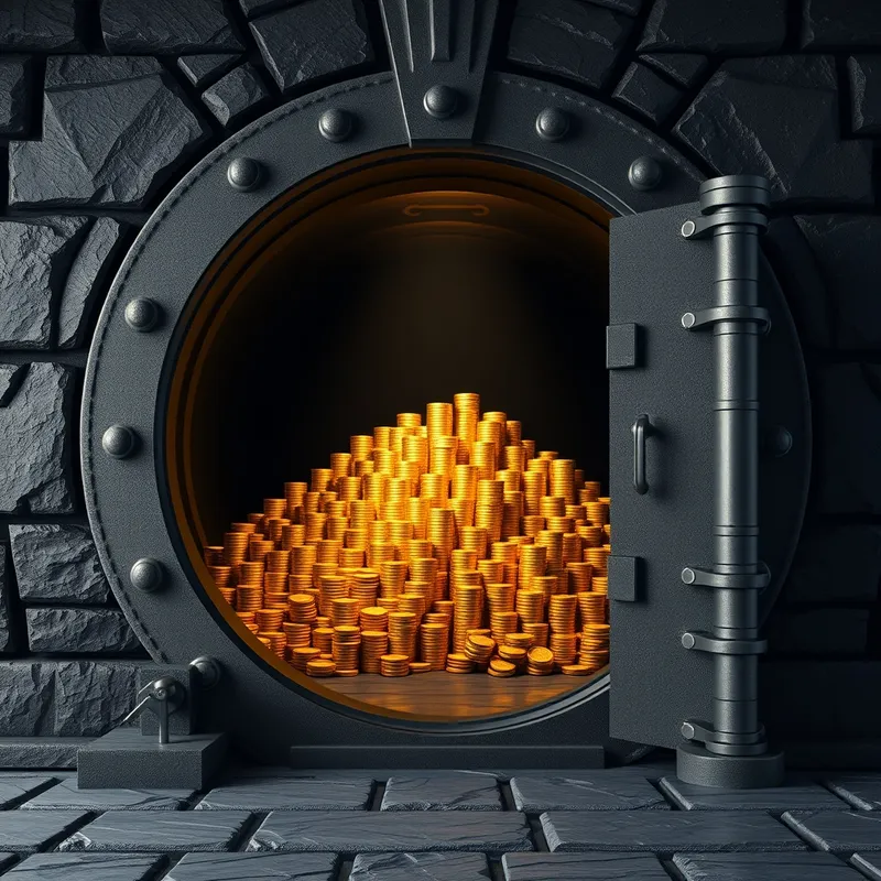 The Concentrated Vault: Massive capital reserves under default custody.