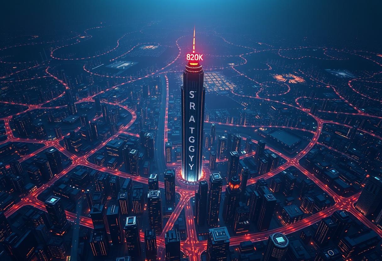 Approaching 820k tokens, the leading corporate entity solidifies its commanding market presence.