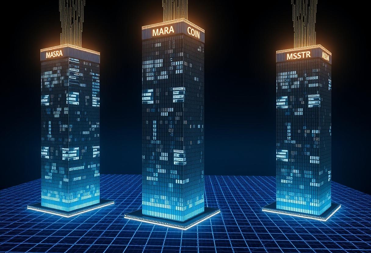 Corporate titans MARA, Coinbase, and MicroStrategy form pillars of new investment thesis.