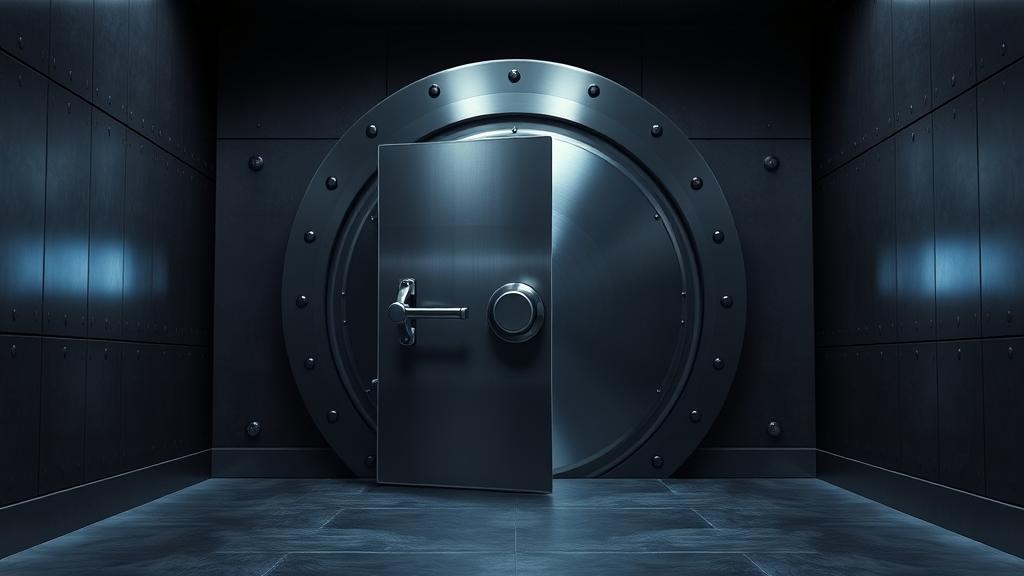 Vault doors locked against an incoming liquidity tide.