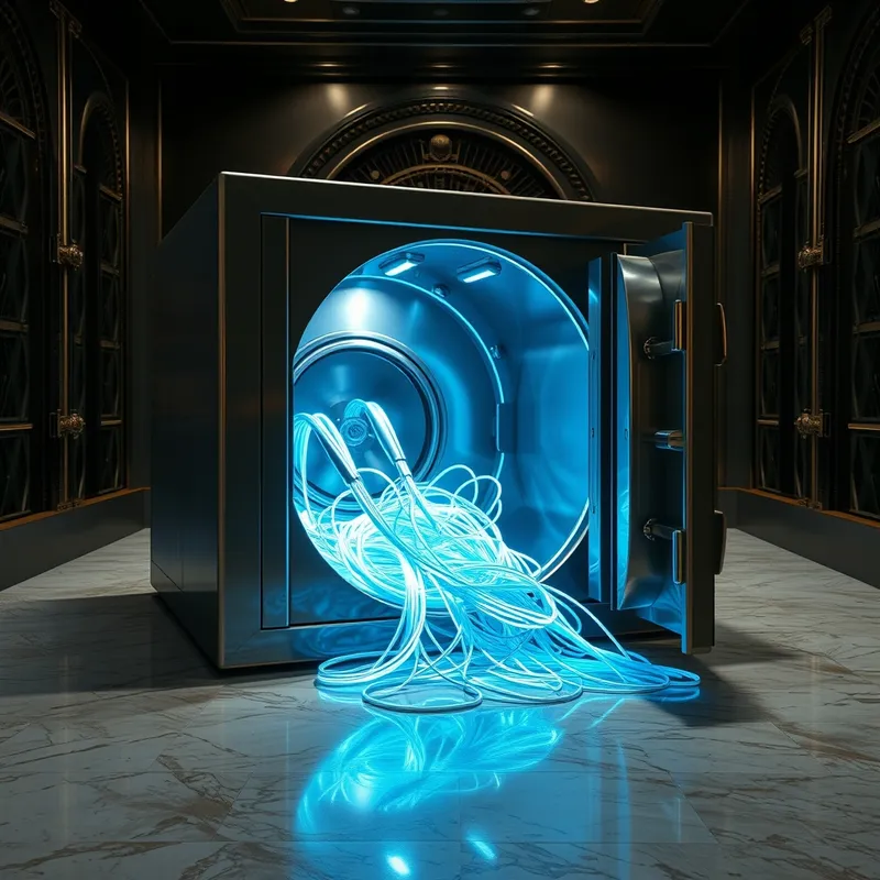 Debt-Fueled Infrastructure: Fiber optics bound by balance sheets.