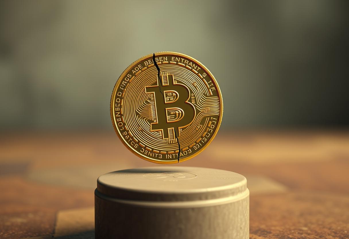 The leading digital asset, though resilient, faces price instability after its recent advance.