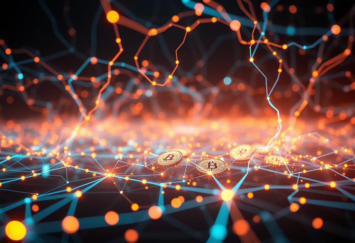 Digital currents flow silently as 8,500 Bitcoin arrive on exchanges, testing market equilibrium at $78k.