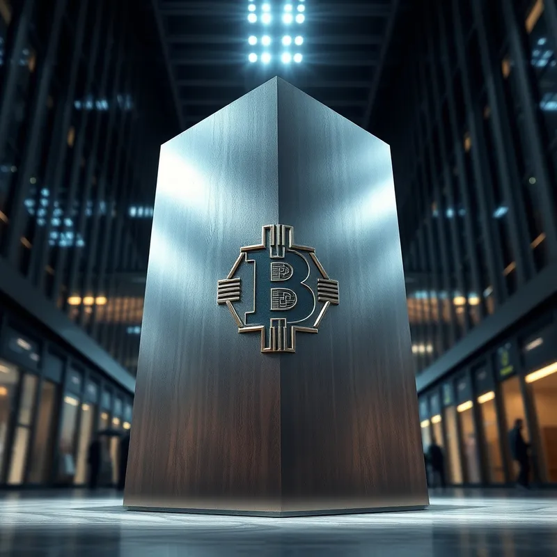 Digital Monolith: The enduring core beneath speculative turbulence.
