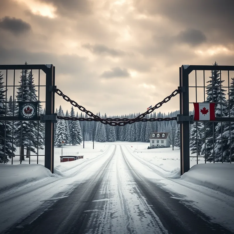 Divided Borders: The sudden freeze of North American commerce.