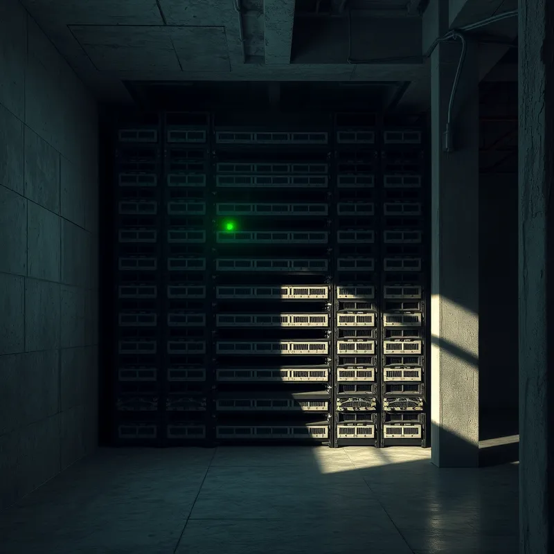 Empty Racks: The silent exodus of hashing power.