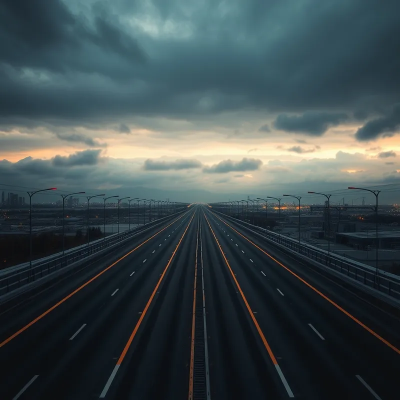 The Empty Turnpike: Infrastructure built before the travelers arrive.