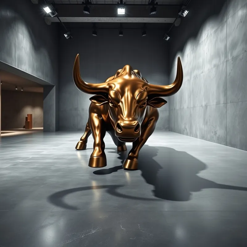 Engineered Bravado: Artificially projected market confidence.