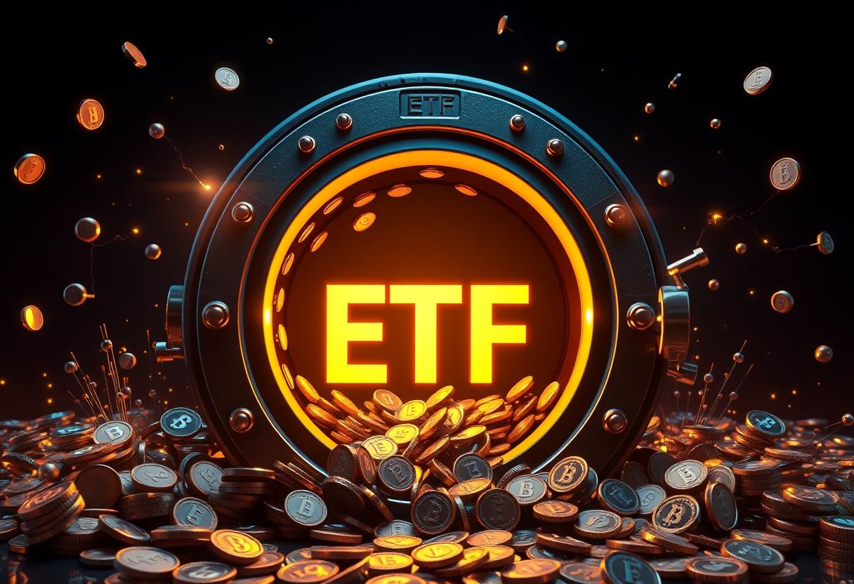 Institutional ETF outflows indicate significant capital withdrawal, reflecting a broader shift in investor sentiment.