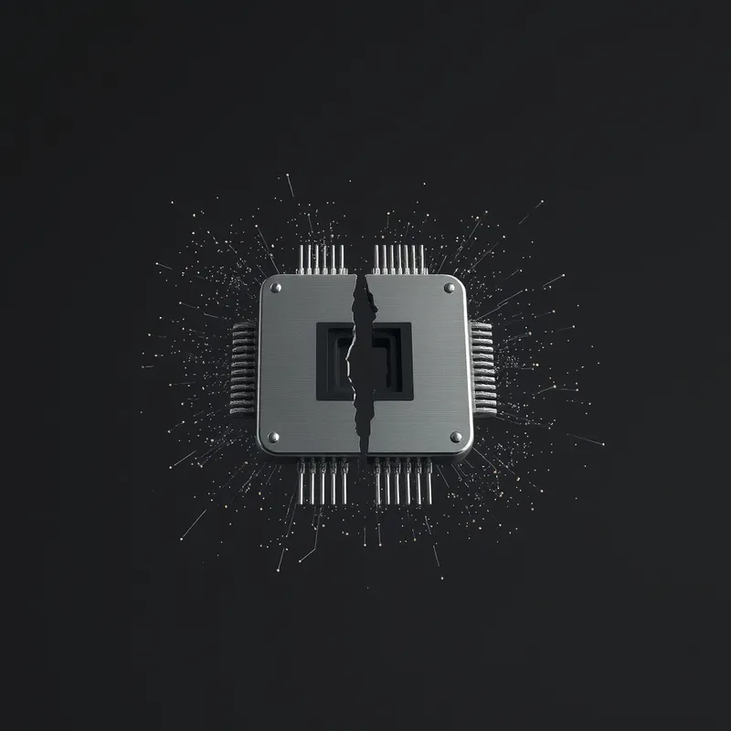 Fractured Tech Moat: Corporate debt glut exposes vulnerability in chip valuations.