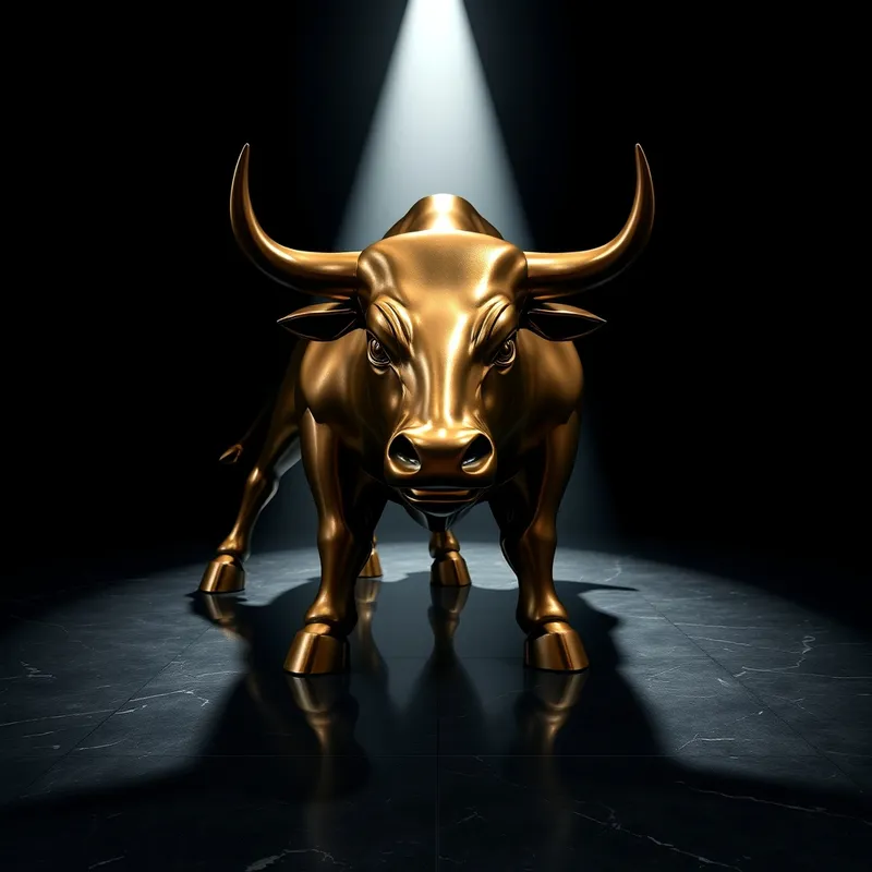 The Gilded Bull: Wall Street establishes its dominance.