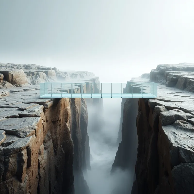 The Glass Bridge: Fragile trust in uncollateralized markets.