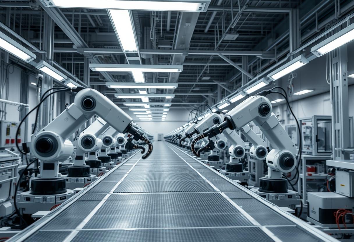 Chilled Assembly Lines: The cold reality of global chip competition.