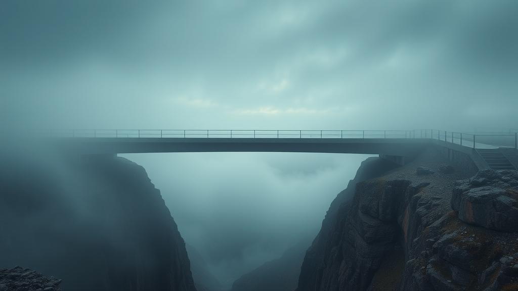 The Unfinished Bridge: Investors marching toward an incomplete bottom.