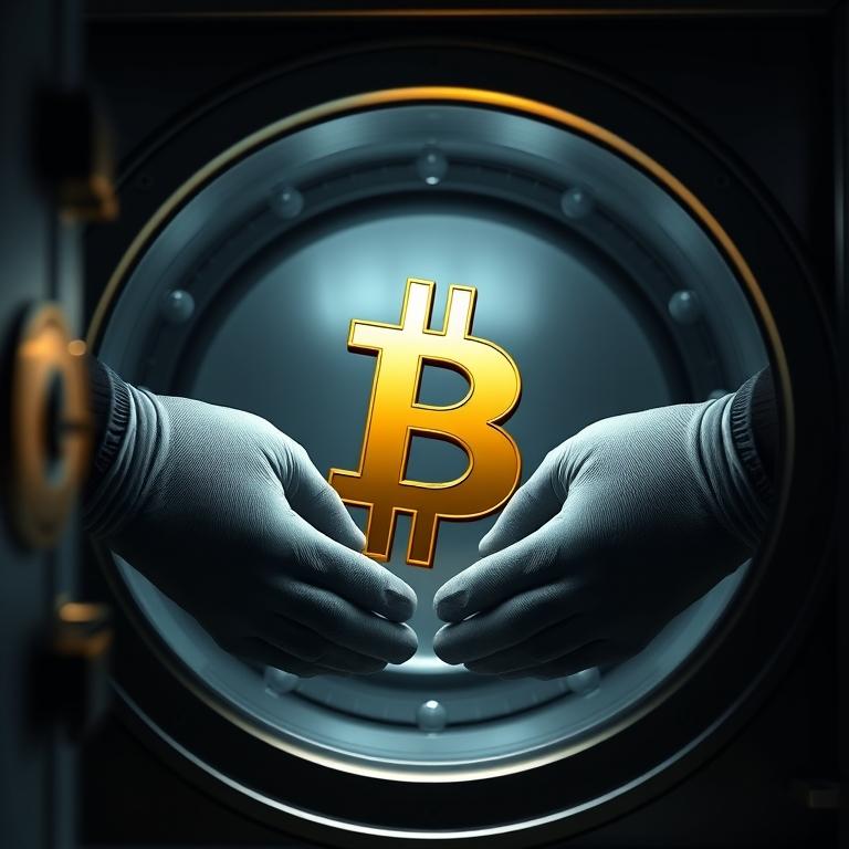 Institutional hands securely integrate the leading digital asset into traditional financial frameworks.
