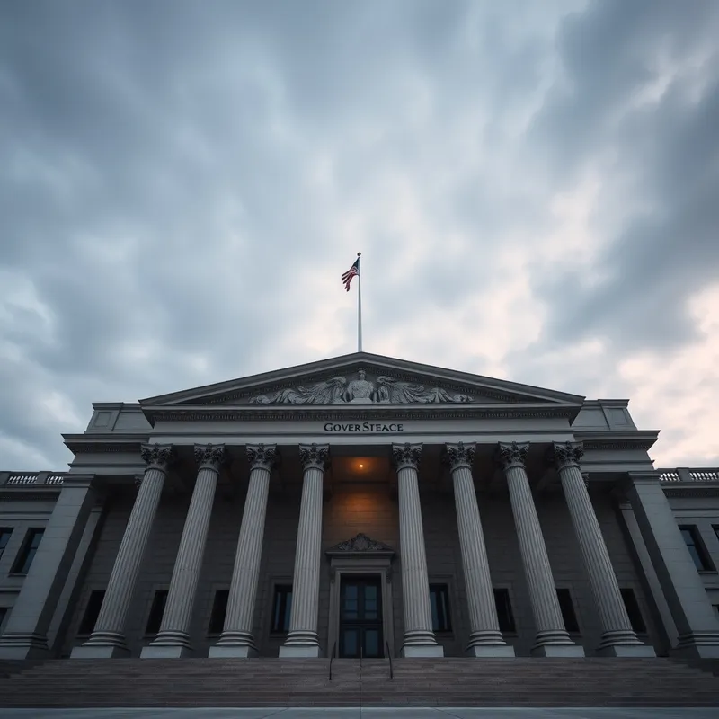Institutional Fortresses: The unyielding facade of federal oversight.