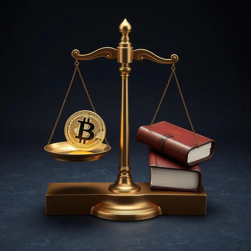 The Sovereign Balance: Legal friction meets cryptographic freedom.