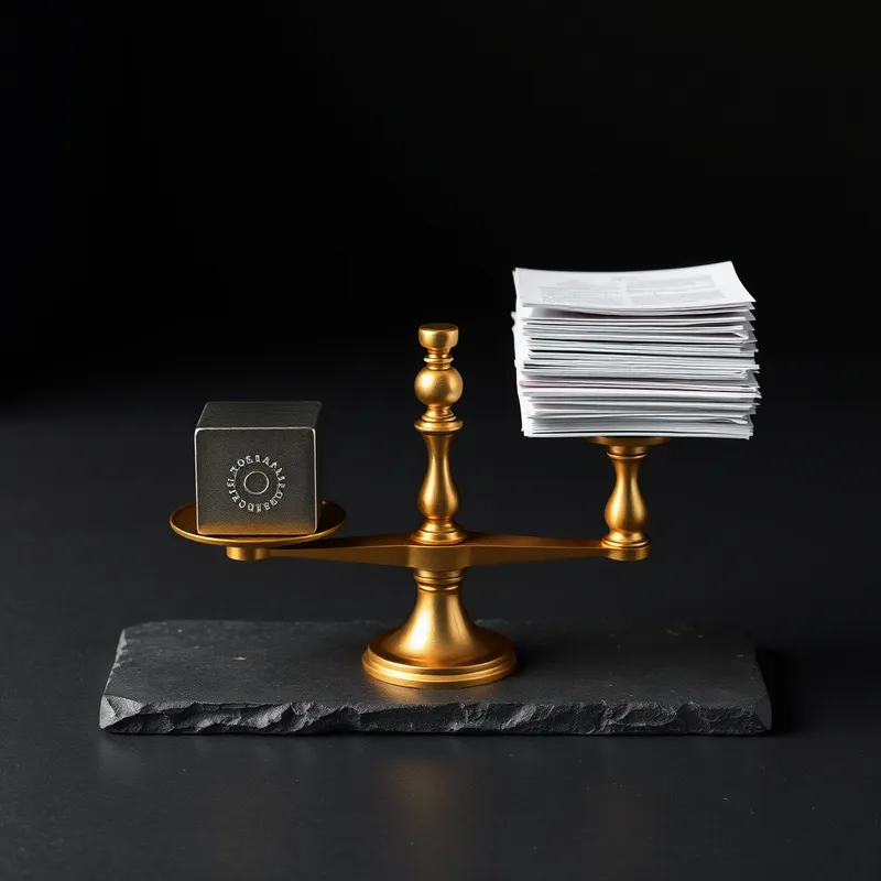 The Leverage Balance: Weighing debt against assets.