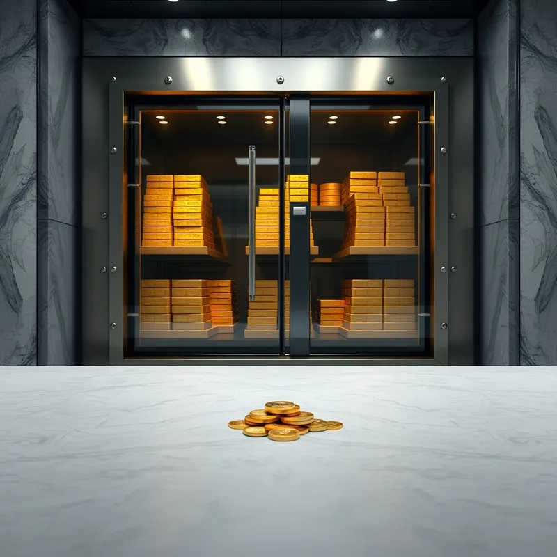 The Locked Vault: Represented assets vs active circulation.