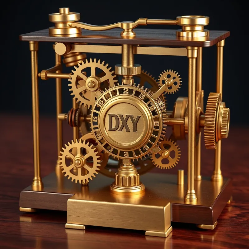 The mechanical gears of foreign exchange supremacy.