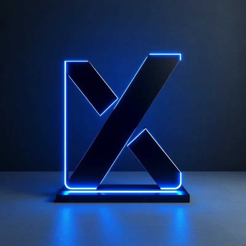 Brand Architecture: Neon branding over foundational depth.