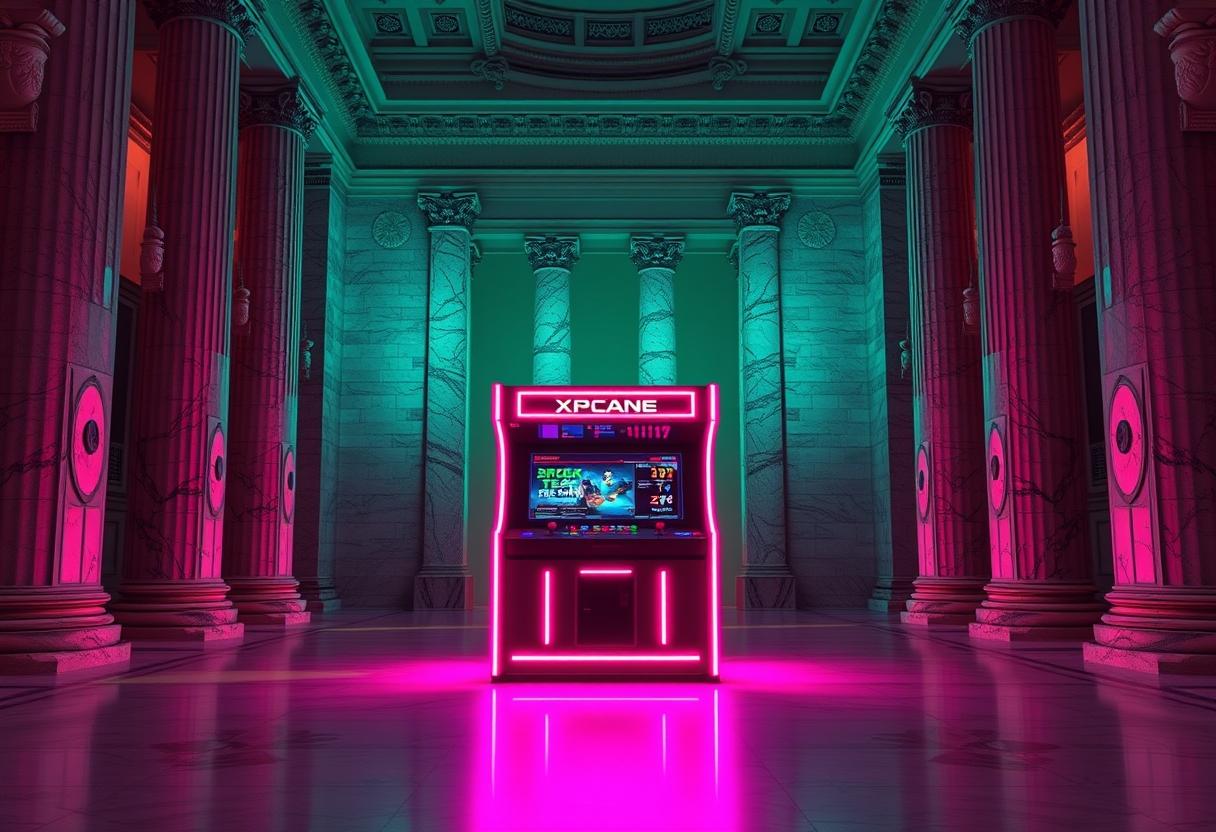 Neon Casino: Speculation occupies the halls of legacy finance.