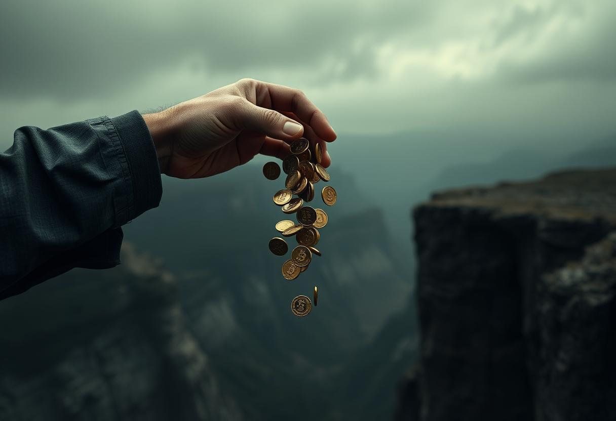 Peak panic selling and broader market declines trigger sharp crypto asset depreciation.