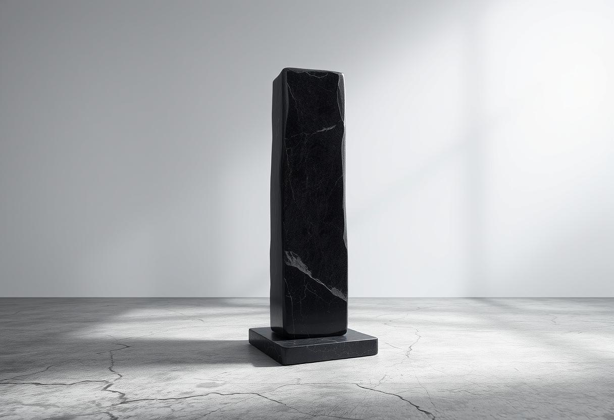 The Monolith: Indifferent geometry awaiting the final market verdict.
