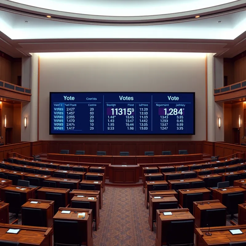 Procedural Stalemate: The algorithmic reality of split legislative numbers.