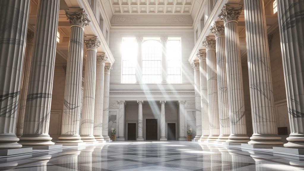 The Quiet Exchange: Structural resilience in classical stone.