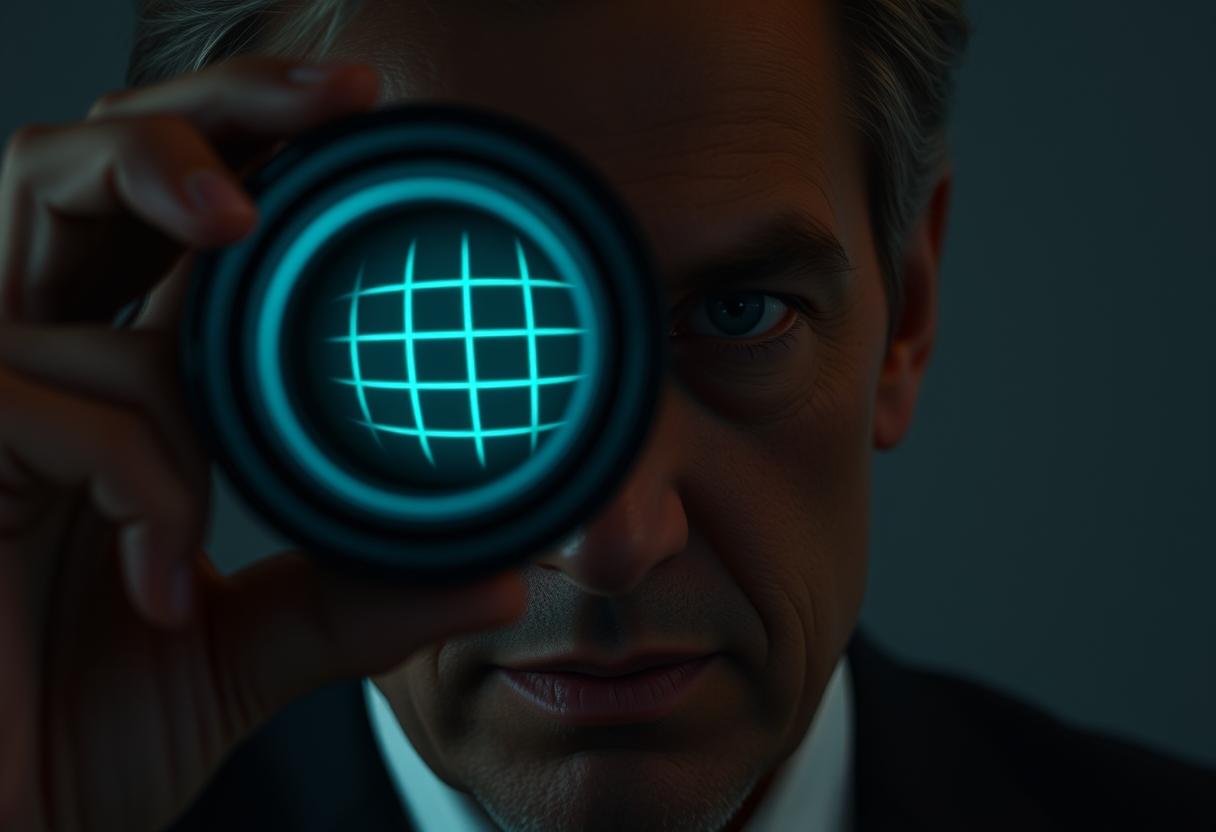 Refractive Perception: Vision obscured by high-stakes volatility.
