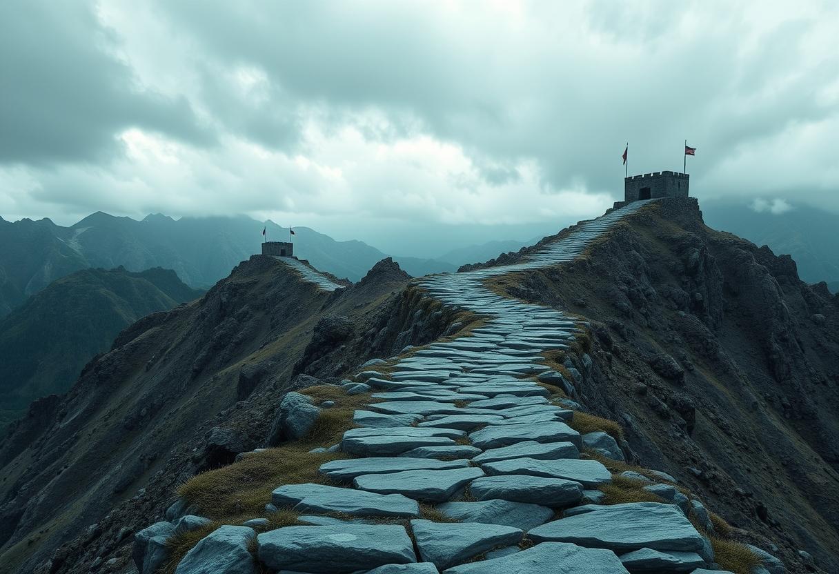 Successive resistance zones, like a series of daunting checkpoints, define the market's challenging path ahead.