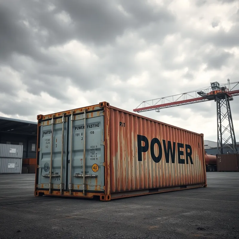 Containers moving across borders while ownership stays constant.