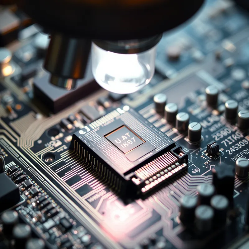 Signal Interception: Microscopic wiring capturing raw recovery phrases.