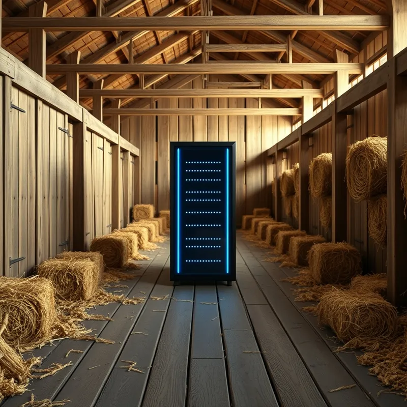 The Silicon Barn: Infrastructure meets organic reality.