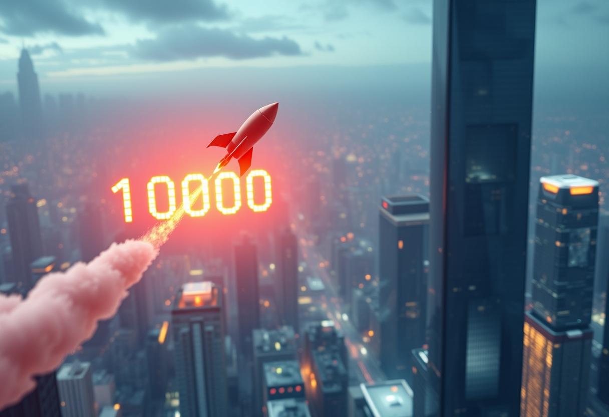Around the six-figure price target, speculation intensifies, fueling widespread investor excitement.