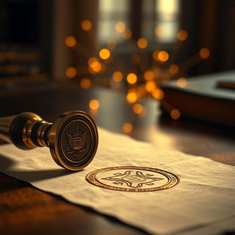 Sovereign Stamp: Government authorities validating decentralized storage layers.