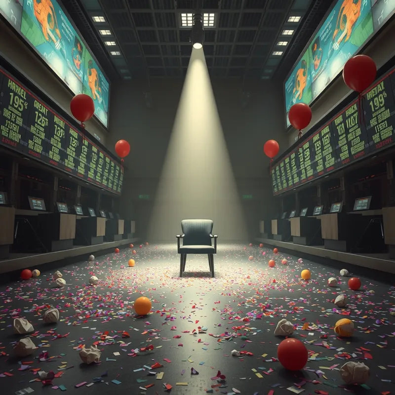 After the Party: The sudden silence of speculative bidding