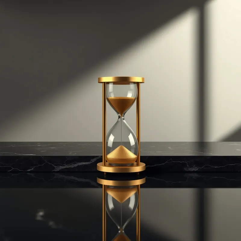 The Frozen Hourglass: Speculative momentum grinds to a halt.