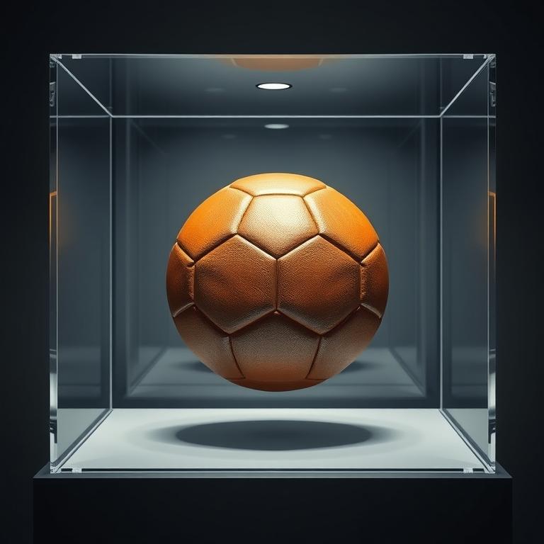 The Encased Relic: Preserving sports heritage behind private glass.