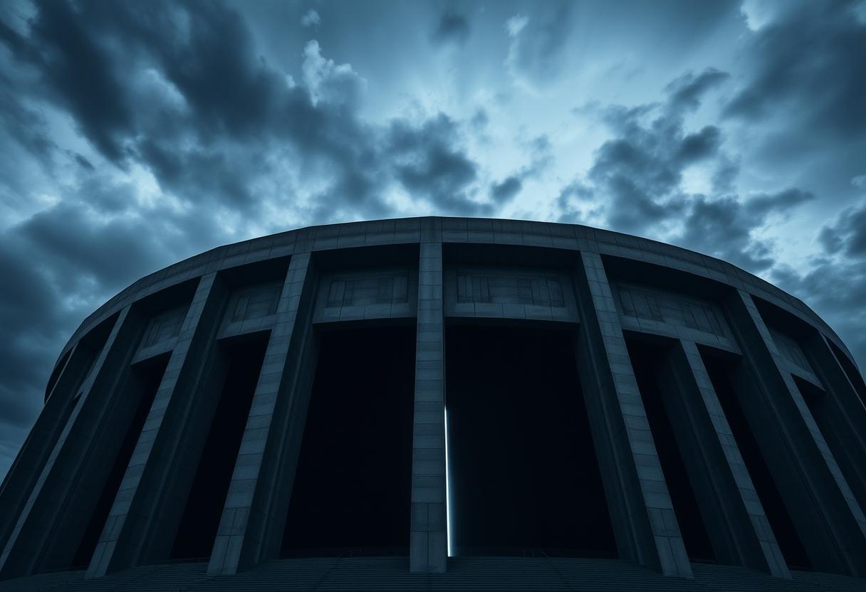 The Empty Monolith: Commercial structures overshadowing the grassroots game.