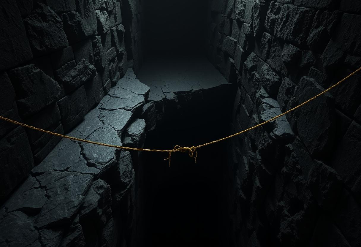 The Chasm of Recovery: A thin thread over structural decay.