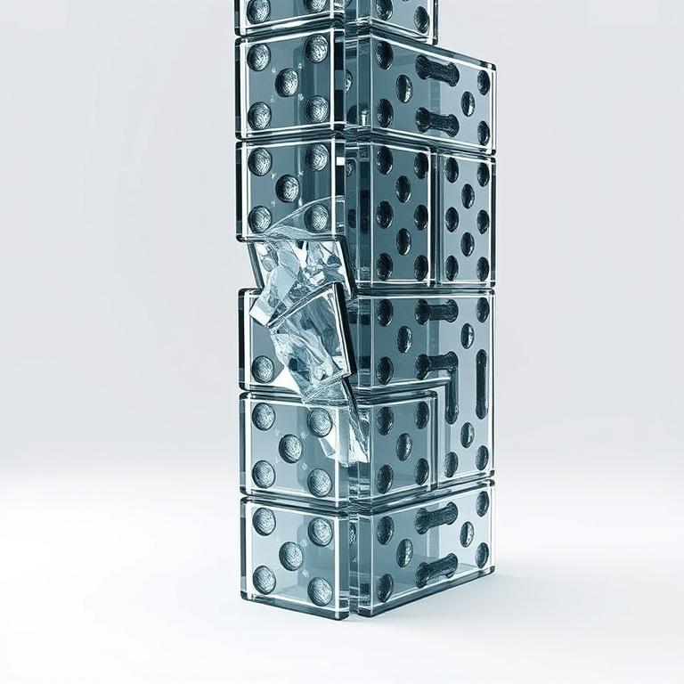 Systemic vulnerability: The fragile domino of DeFi.