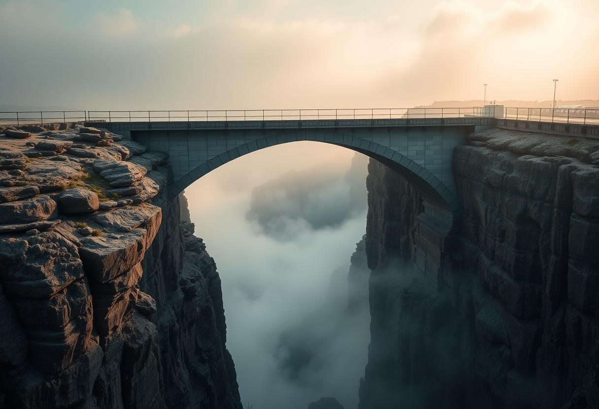 The Unfinished Bridge: Stranded liquidity in architectural limbo.