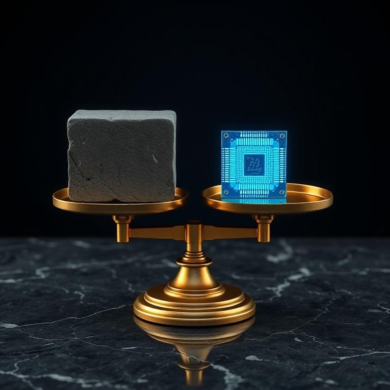 The Valuation Disparity: Weighing steel against algorithms.