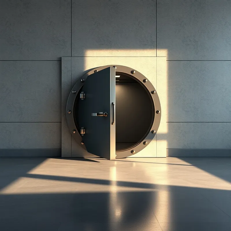 Vault doors closing on expansion.
